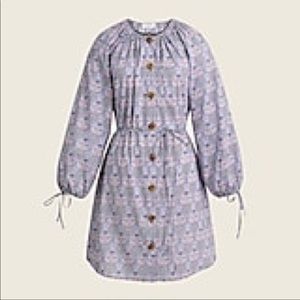NWT J. Crew Liberty Dress Button Down Floral Sz M